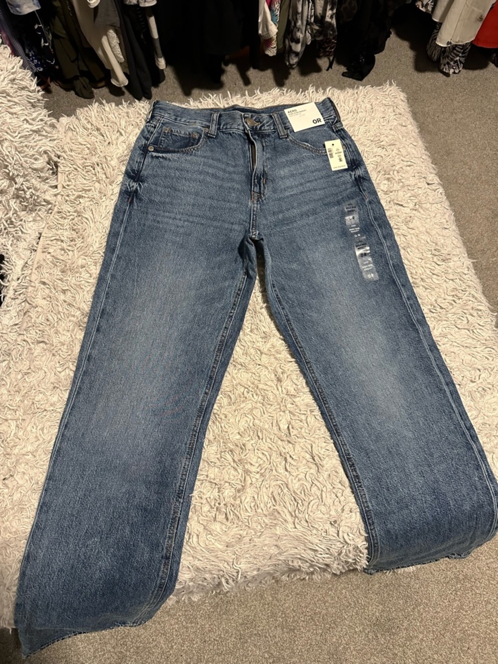 Aeropostale High Rise 90’s Baggy Blue Jeans